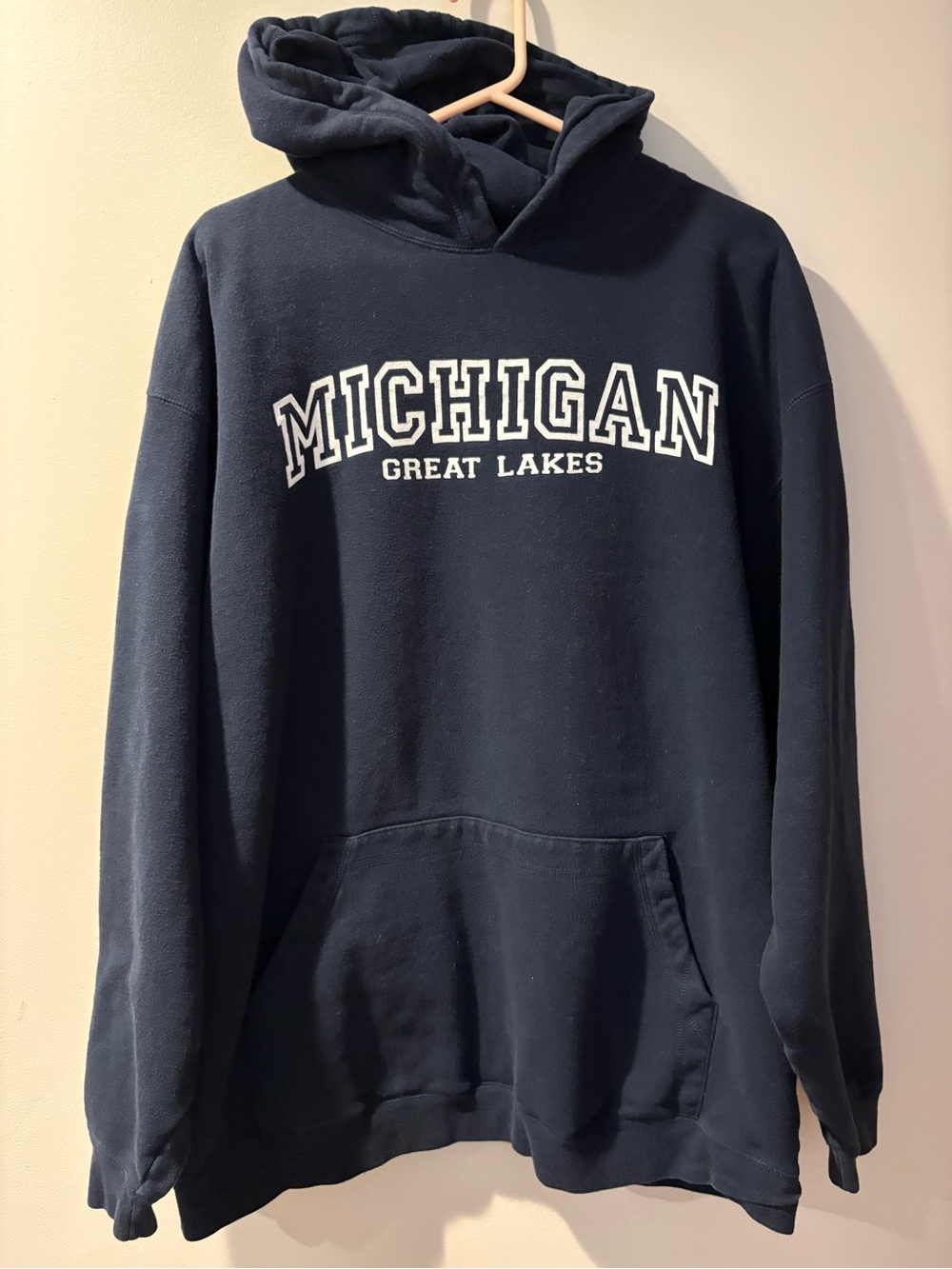 Michigan Great Lakes Navy Blue Hoodie Size XL